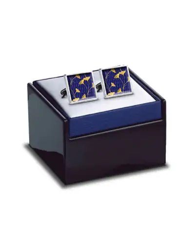 Others Fox and Chave Enamel Gingko Leaf Cufflinks £29.00