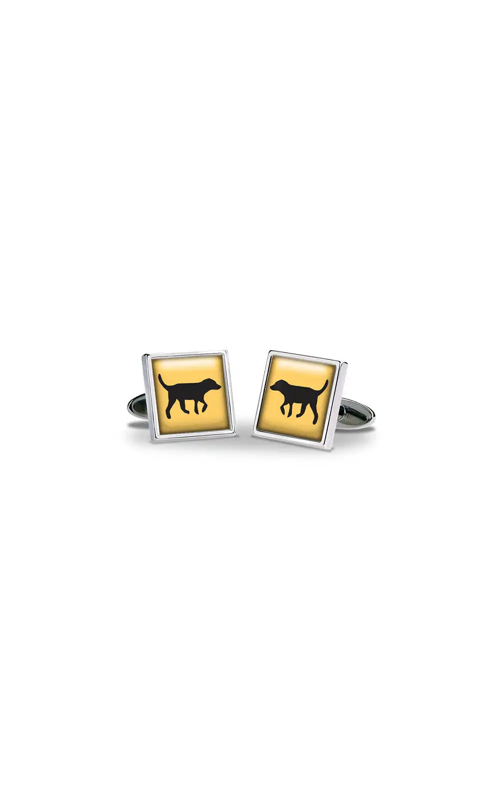 Others Fox and Chave Black Lab Gold Cufflinks £29.00