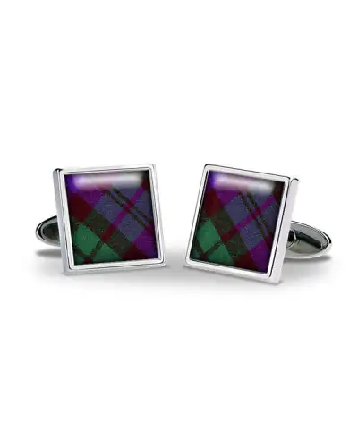 Others Fox and Chave Tartan Black Watch Cufflinks £29.00