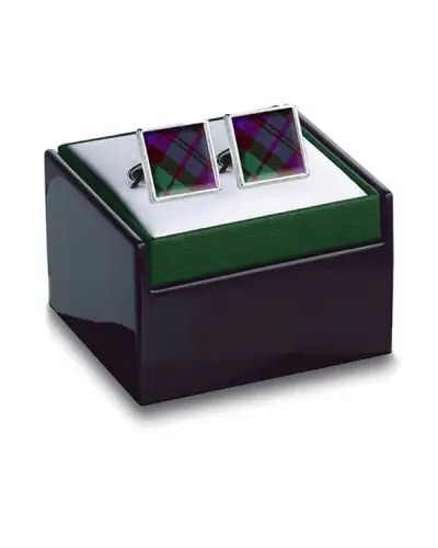 Others Fox and Chave Tartan Black Watch Cufflinks £29.00