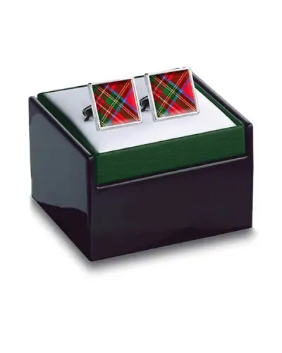Royal Birthday Fox and Chave Tartan Royal Stewart Cufflinks-FC-48-252 £29.00