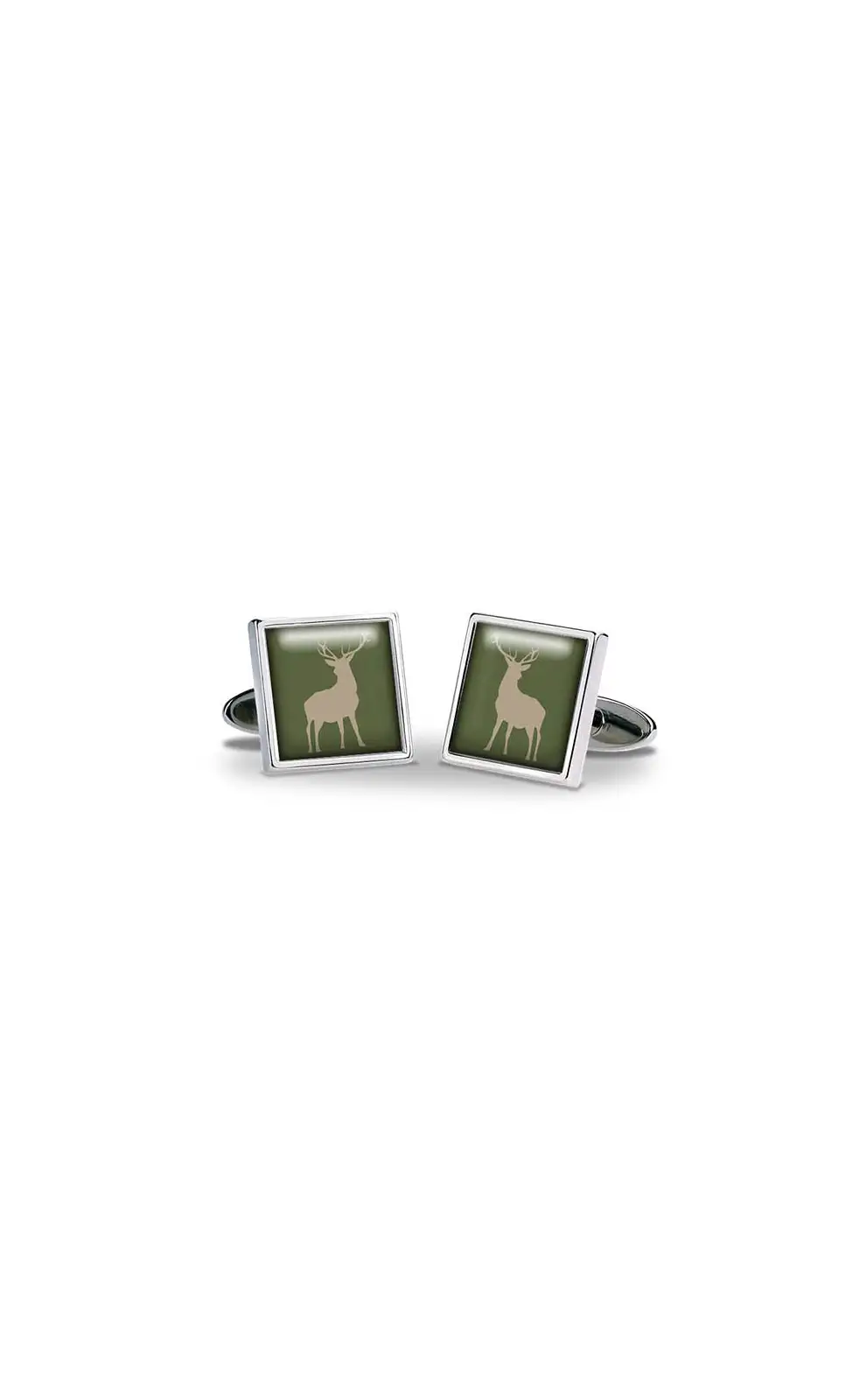 Others Fox and Chave Stag Green Cufflinks £29.00