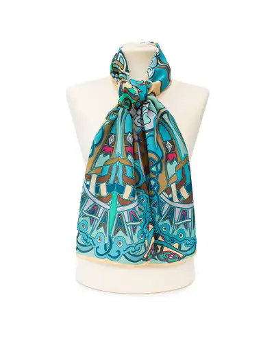 Scarves Fox and Chave Celtic Phoenix Crepe De Chine Scarf £45.00