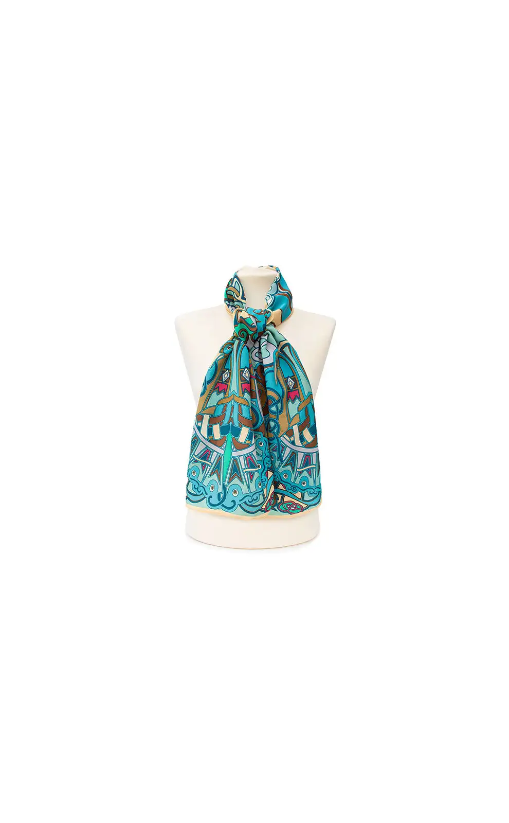 Scarves Fox and Chave Celtic Phoenix Crepe De Chine Scarf £45.00