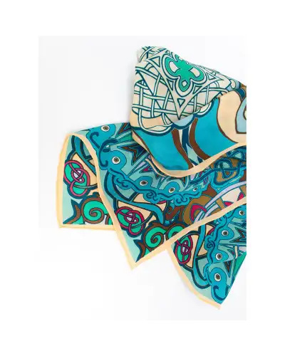 Scarves Fox and Chave Celtic Phoenix Crepe De Chine Scarf £45.00