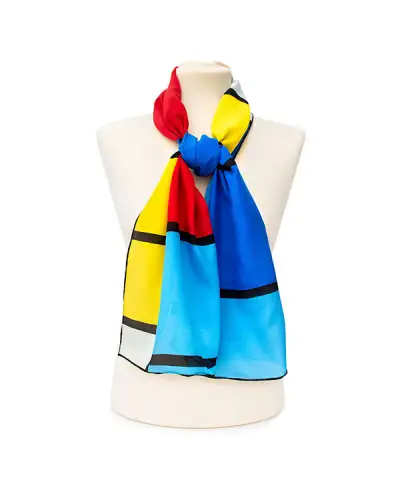 Scarves Fox and Chave Mondrian Crepe De Chine Scarf £45.00
