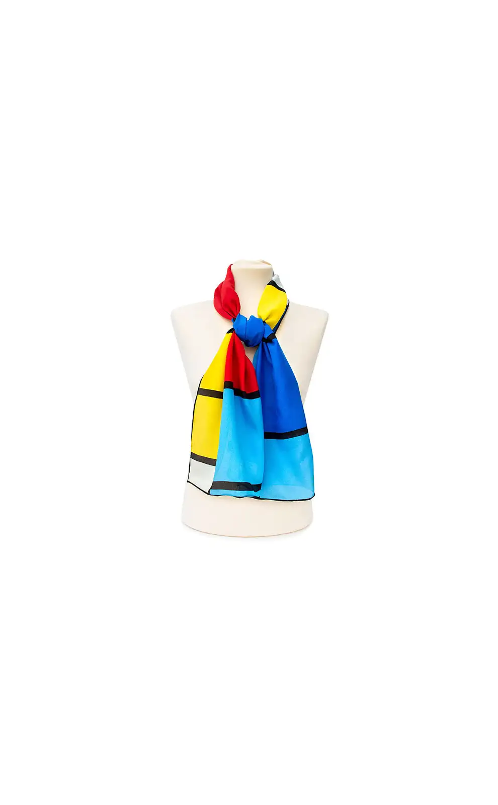 Scarves Fox and Chave Mondrian Crepe De Chine Scarf £45.00