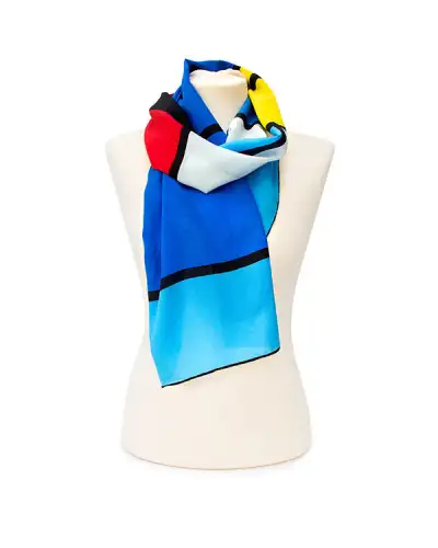 Scarves Fox and Chave Mondrian Crepe De Chine Scarf £45.00