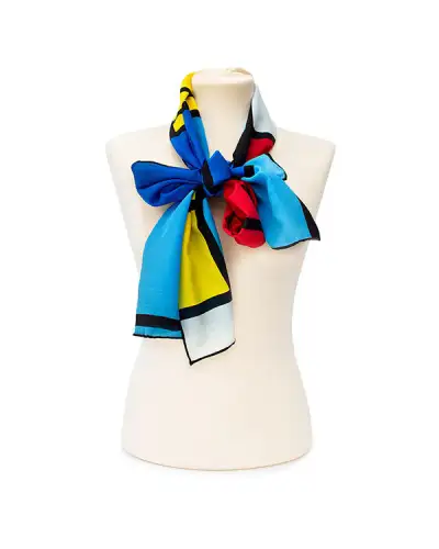Scarves Fox and Chave Mondrian Crepe De Chine Scarf £45.00