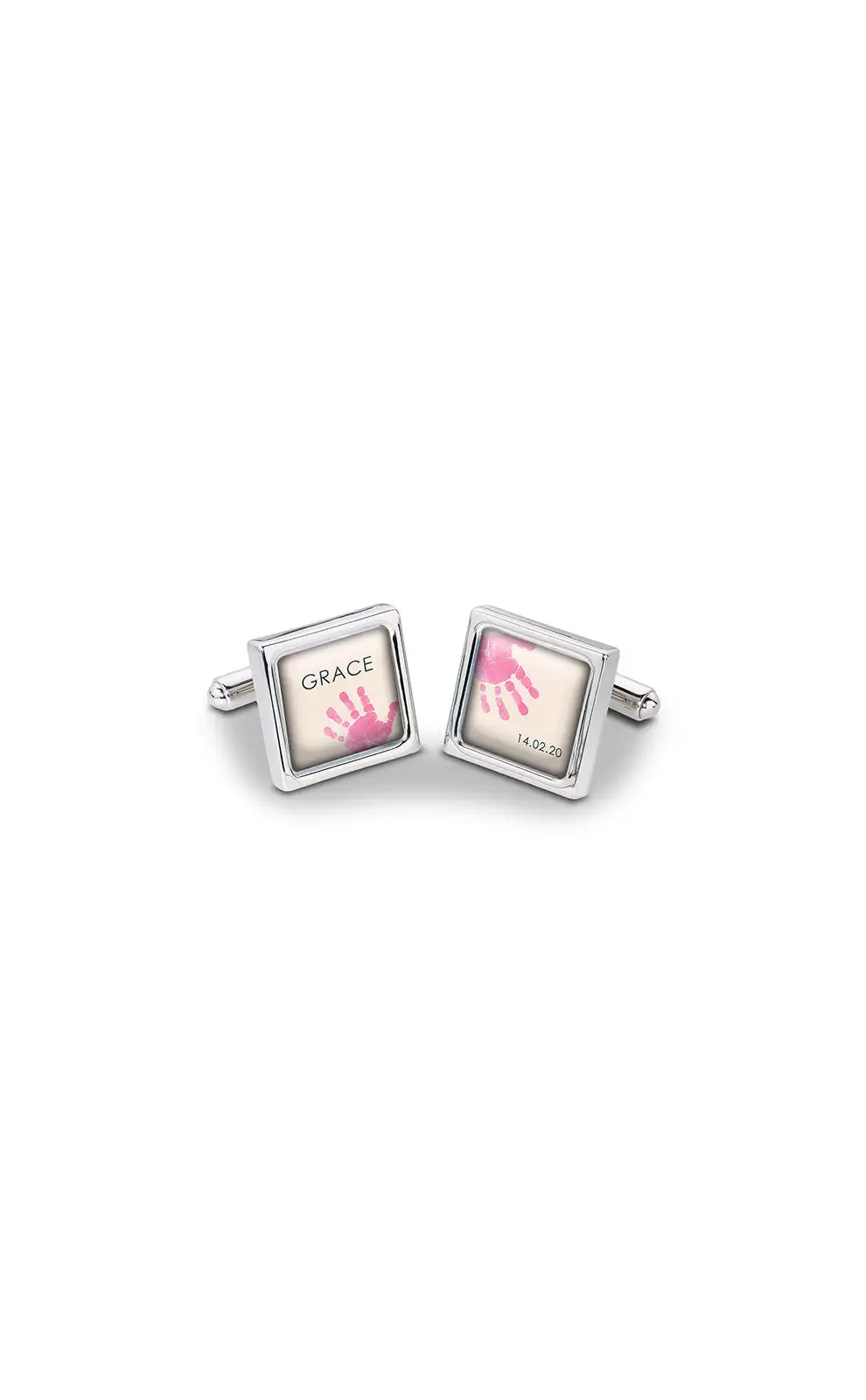 Others Fox and Chave Baby Hands and Feet Cufflinks Pink £36.00