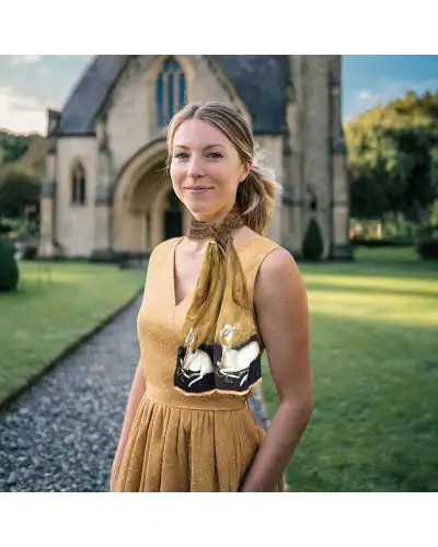 Scarves Fox and Chave Wilton Diptych Scarf Crêpe De Chine Scarf £45.00