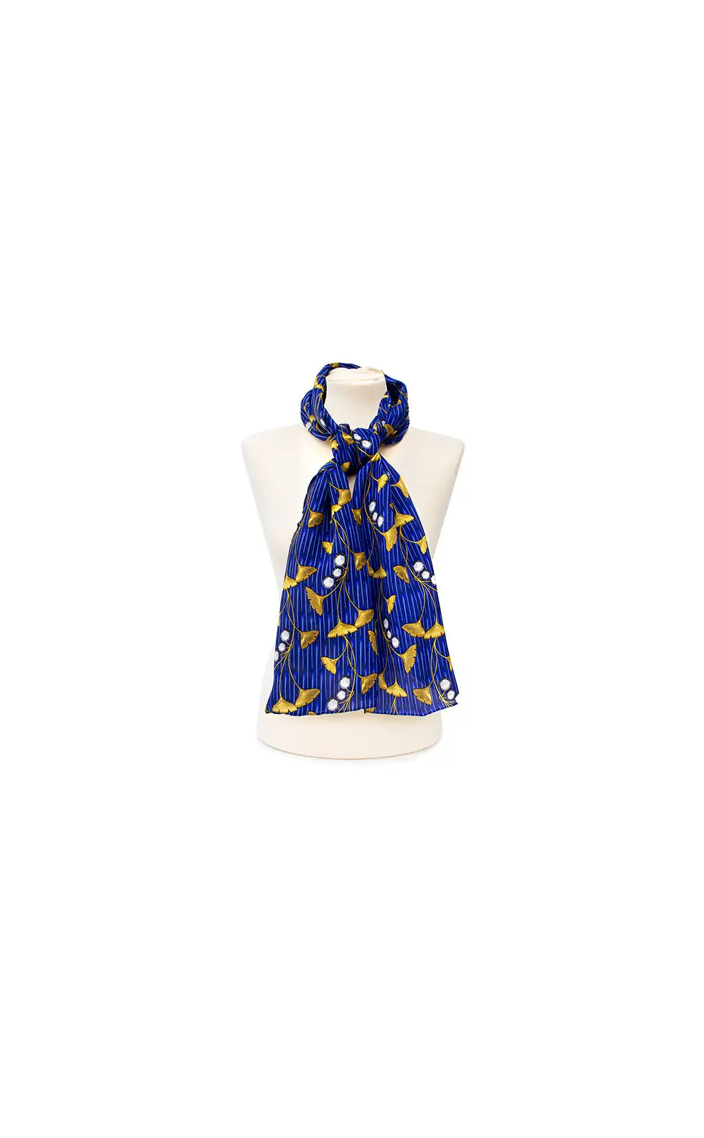 Scarves Fox and Chave Enamel Ginkgo Leaf Crêpe De Chine Scarf £45.00