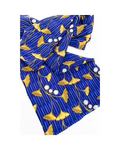 Scarves Fox and Chave Enamel Ginkgo Leaf Crêpe De Chine Scarf £45.00