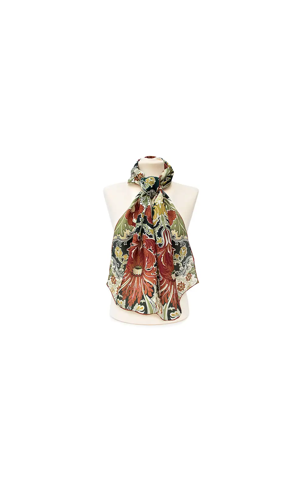 Scarves Fox and Chave Morris Dovedale Crêpe De Chine Scarf £45.00