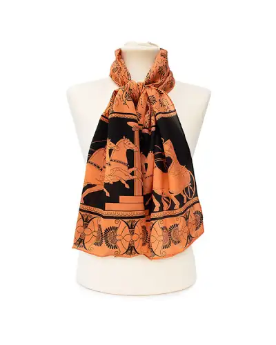 Scarves Fox and Chave Greek Charioteer Scarf Crêpe De Chine Scarf £45.00