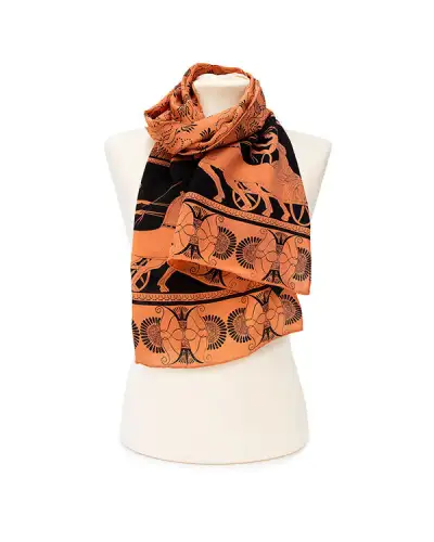 Scarves Fox and Chave Greek Charioteer Scarf Crêpe De Chine Scarf £45.00