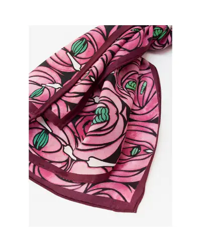Scarves Fox and Chave Mackintosh Rose and Teardrop Crêpe De Chine Scarf £45.00