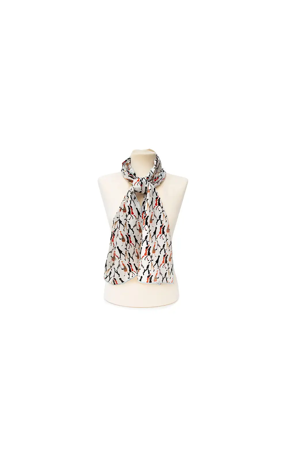 Scarves Fox and Chave Going To Work Pearl Crêpe De Chine Scarf £45.00