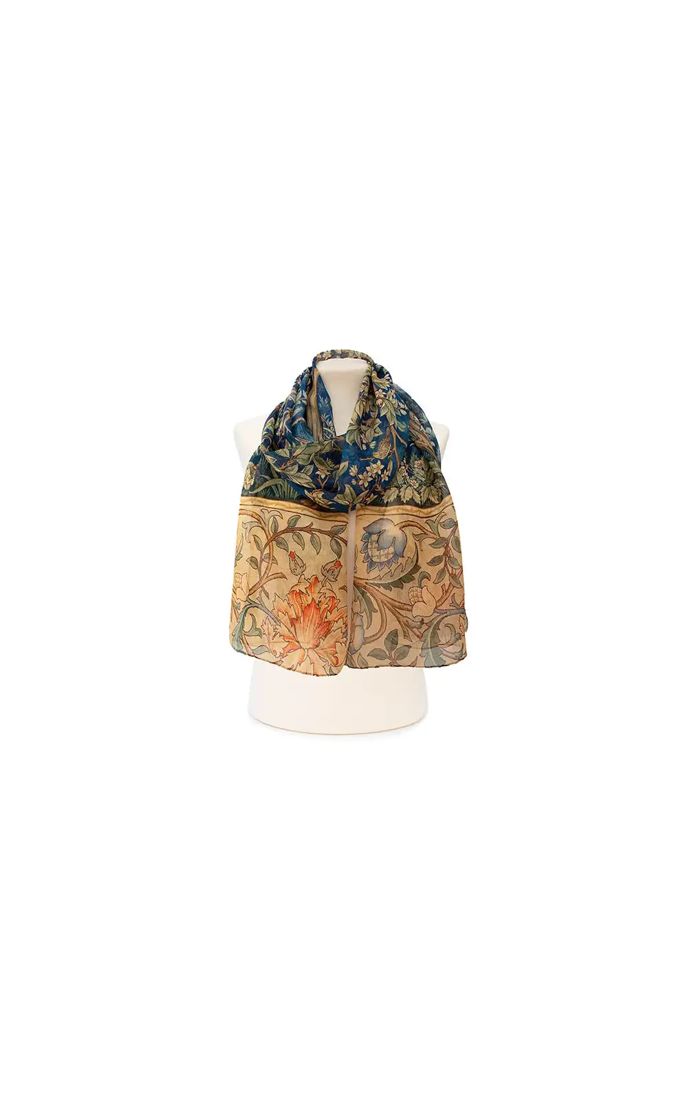 Scarves Fox and Chave Tree Portiere Silk Chiffon Scarf £52.00