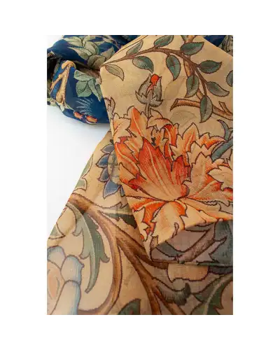 Scarves Fox and Chave Tree Portiere Silk Chiffon Scarf £52.00