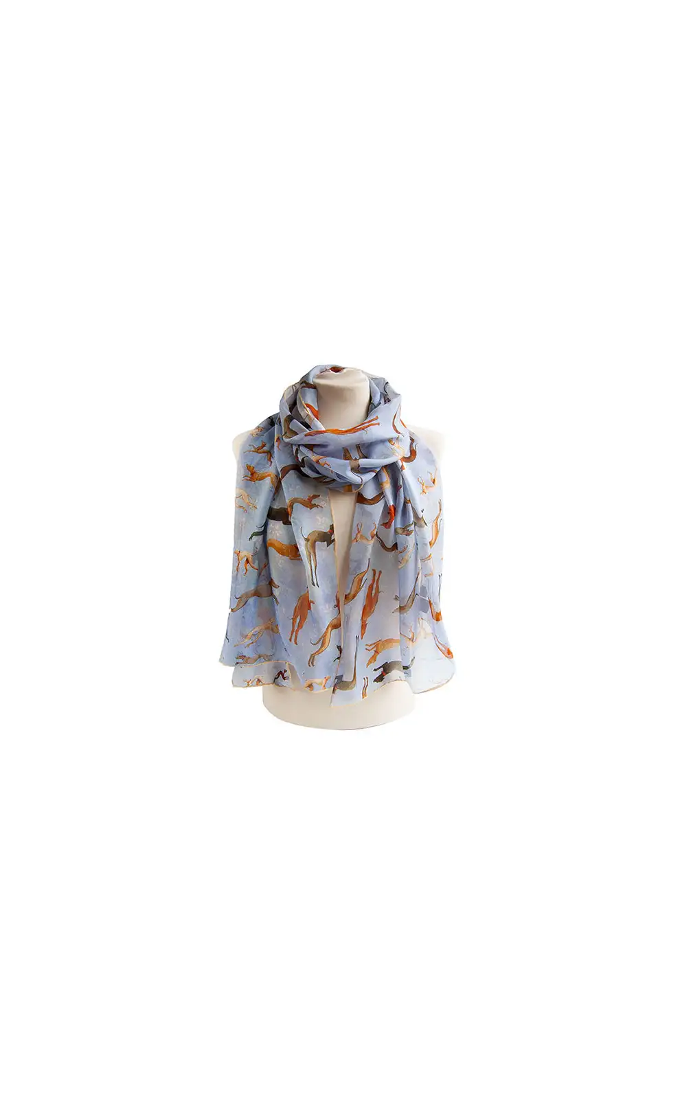 Scarves Fox and Chave Hunt In The Forest Chiffon Scarf £52.00