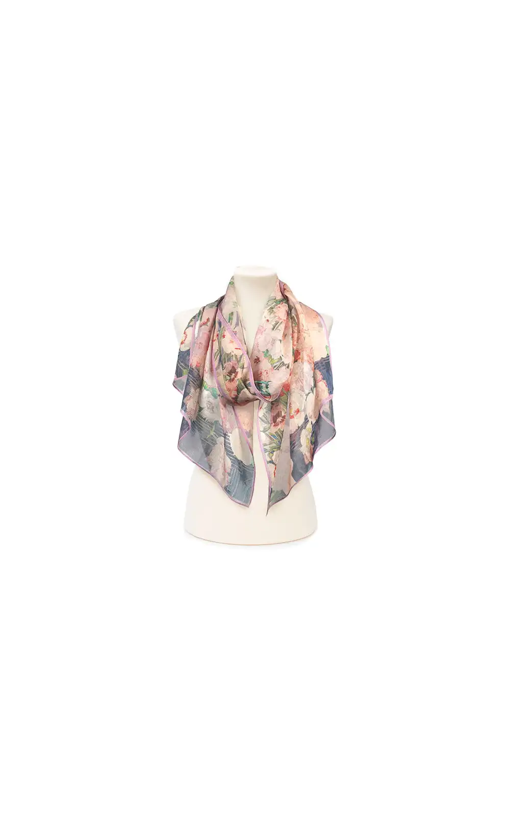 Scarves Fox and Chave Mackintosh Pinks Chiffon Scarf £52.00