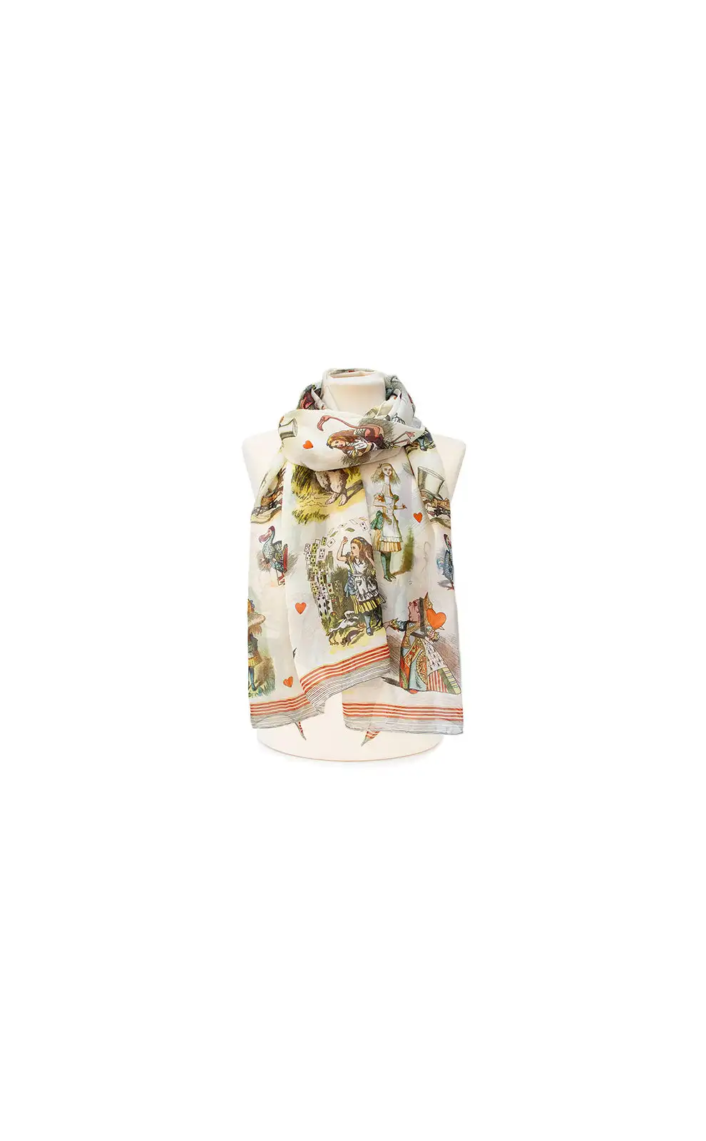 Scarves Fox and Chave Alice In Wonderland Chiffon Scarf £52.00