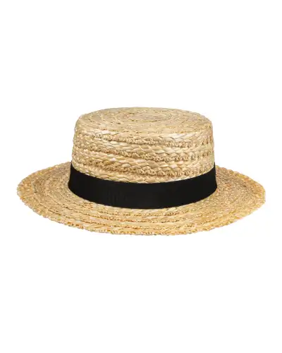 Hats Christys Hats Boater With Black Band Natural £29.00