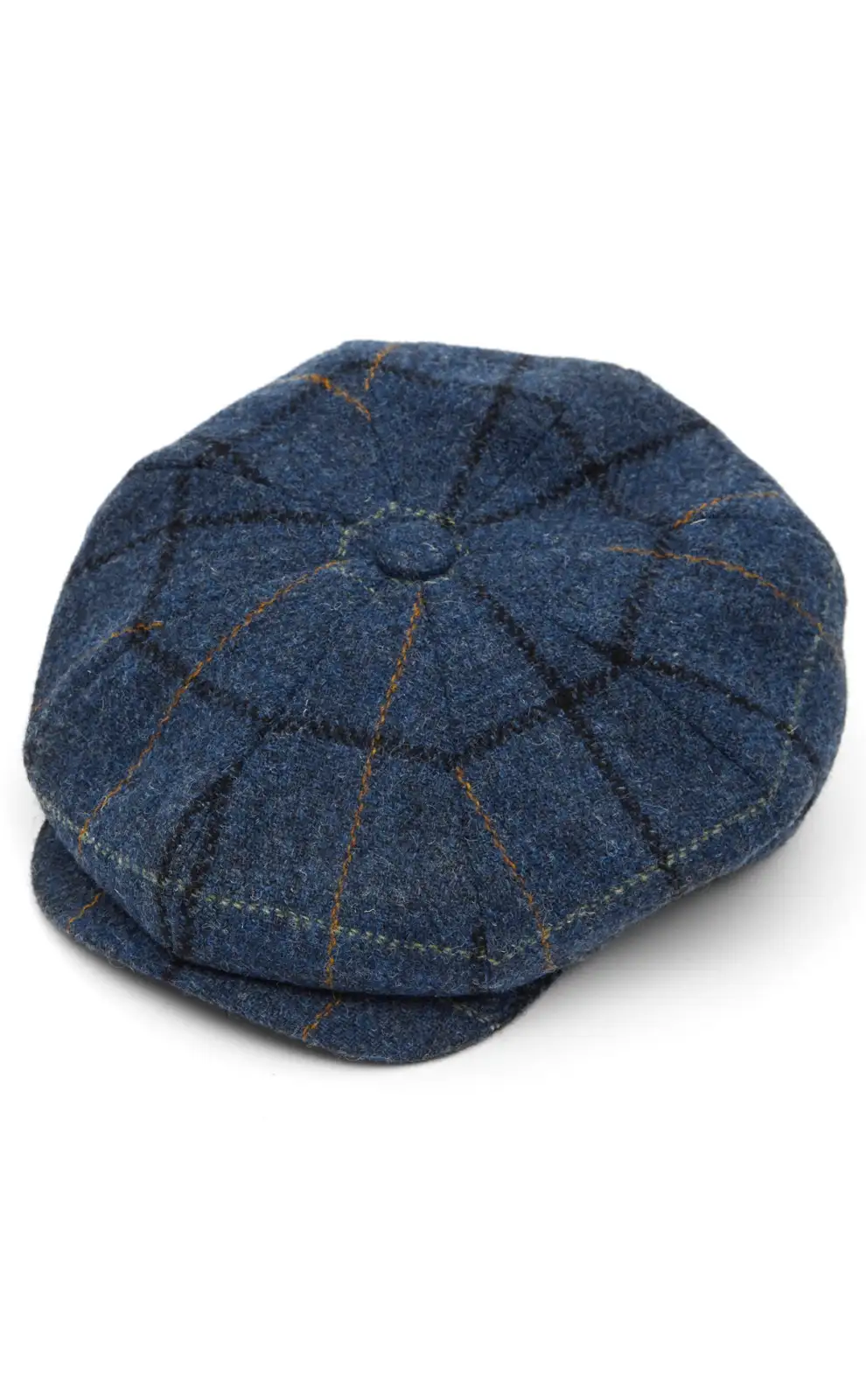 Caps & Flat Caps Christys Hats Harris Tweed 8 Piece Baker Boy Flat Cap In L008w-CH-CSK100675L008-M £45.00