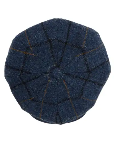 Caps & Flat Caps Christys Hats Harris Tweed 8 Piece Baker Boy Flat Cap In L008w-CH-CSK100675L008-M £45.00