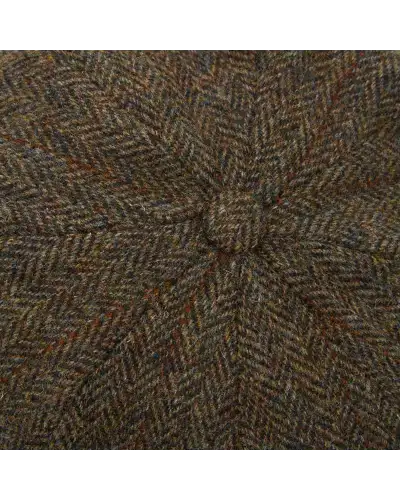 Caps & Flat Caps Christys Hats Harris Tweed 8 Piece Baker Boy Flat Cap In C001y-CH-CSK100675C001-XL £45.00