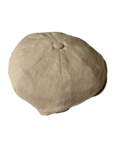 Caps & Flat Caps Christys Hats 8Pc Baker Boy Linen Cap Cream £35.00