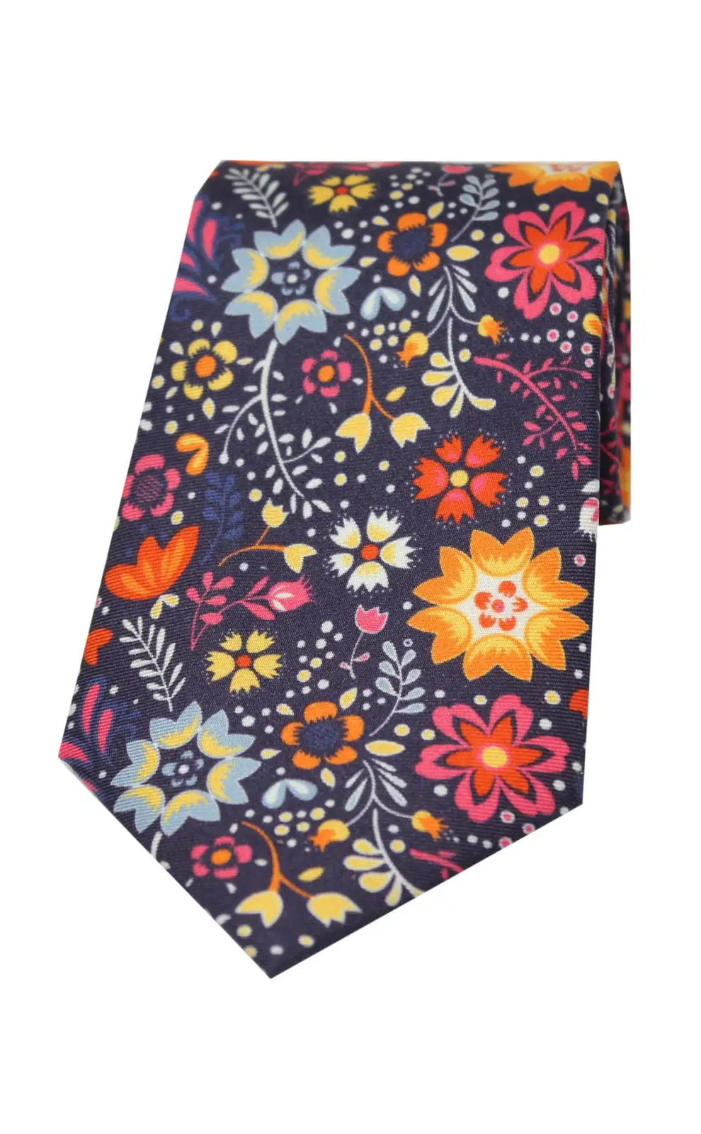 Posh & Dandy Ties Soprano Ties Large Bright Flowers Posh And Dandy Silk Tie £27.00