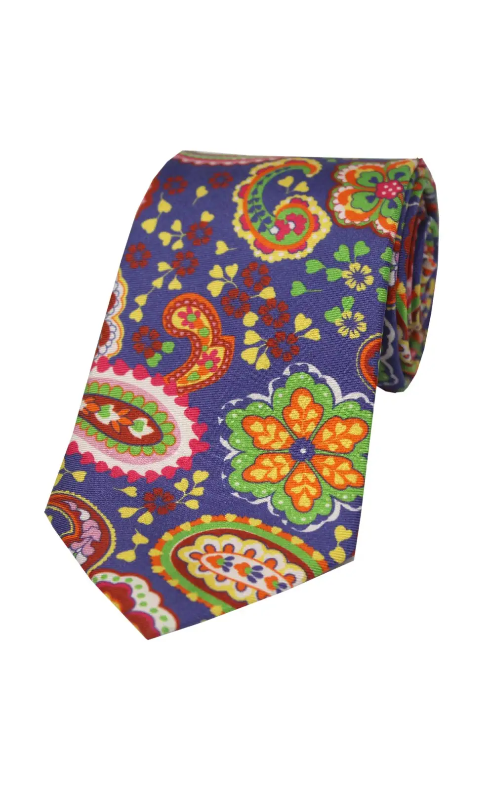 Posh & Dandy Ties Soprano Ties Multi Coloured Paisley and Floral Patterned Posh And Dandy Silk Tie £27.00