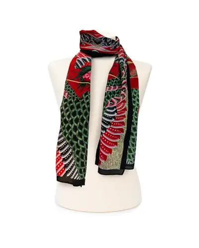 Scarves Fox and Chave Hokusai Phoenix Crêpe De Chine Scarf-FC-LCS-025 £34.00