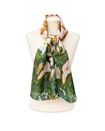 Scarves Fox and Chave Lily Altar Frontal Silk Habotai Scarf £32.00