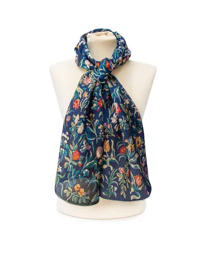 Scarves Fox and Chave Dutch Tapestry Silk Habotai Scarf £32.00