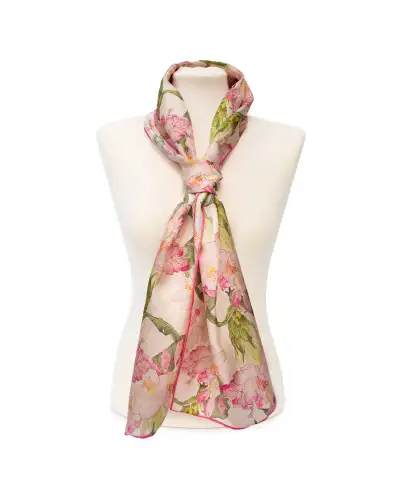 Scarves Fox and Chave Mackintosh Rhodedendron Silk Habotai Scarf £32.00