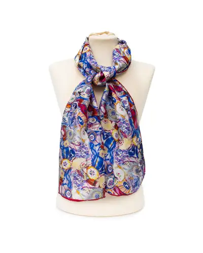 Scarves Fox and Chave Millefiori Silk Habotai Scarf £32.00