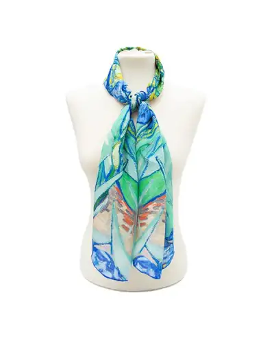 Scarves Fox and Chave Van Gogh Irises Silk Habotai Scarf £42.00