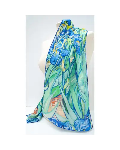 Scarves Fox and Chave Van Gogh Irises Silk Habotai Scarf £42.00