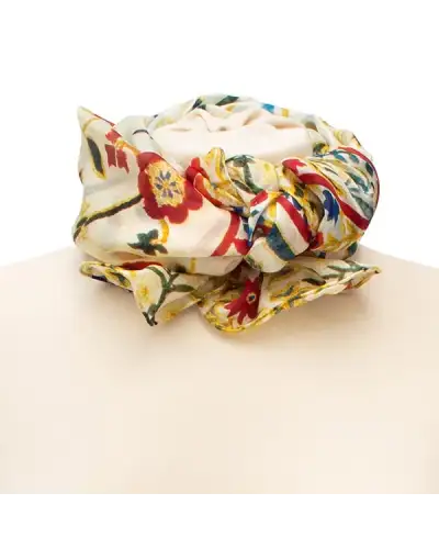 Scarves Fox and Chave Suzani Red Silk Habotai Scarf £37.00