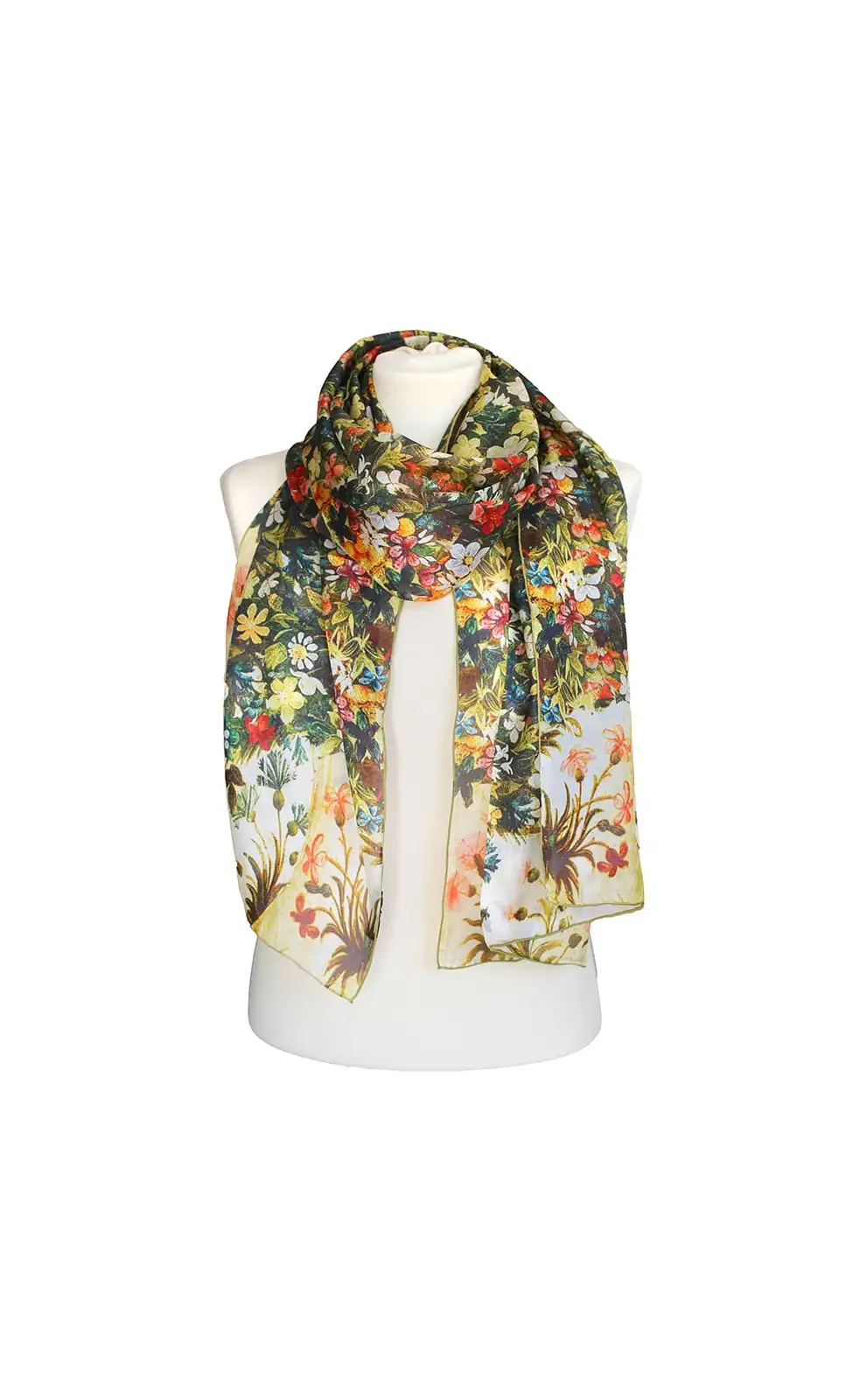 Scarves Fox and Chave Botticelli Spring Silk Habotai Scarf £37.00