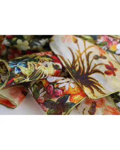Scarves Fox and Chave Botticelli Spring Silk Habotai Scarf £37.00