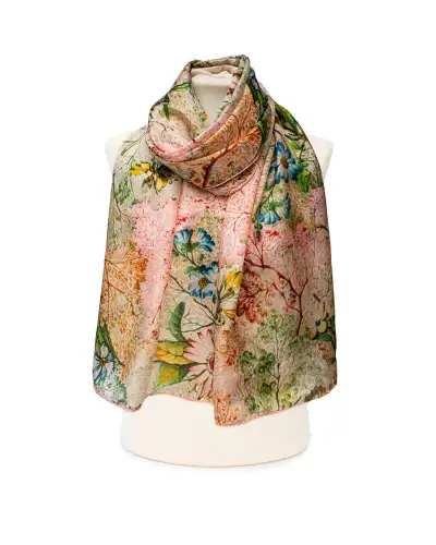 Scarves Fox and Chave Kilburn Marble End Habotai Scarf £37.00