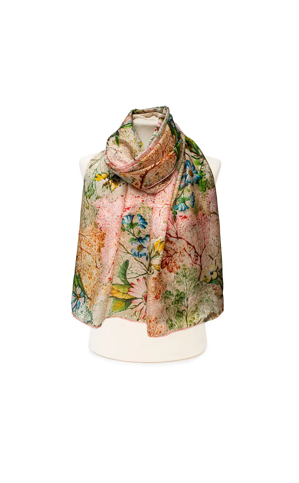 Scarves Fox and Chave Kilburn Marble End Habotai Scarf £37.00