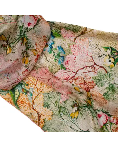 Scarves Fox and Chave Kilburn Marble End Habotai Scarf £37.00