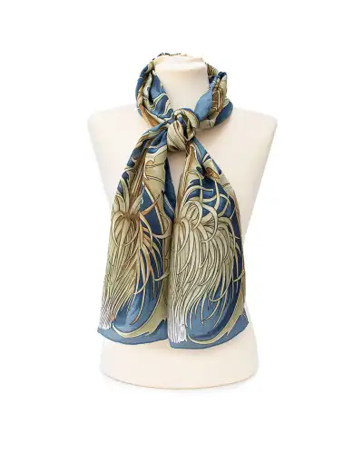 Scarves Fox and Chave Thistle Crêpe De Chine Scarf £34.00