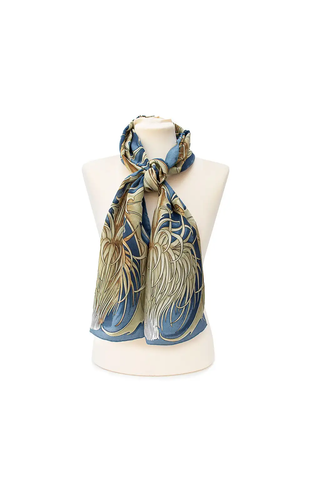 Scarves Fox and Chave Thistle Crêpe De Chine Scarf £34.00