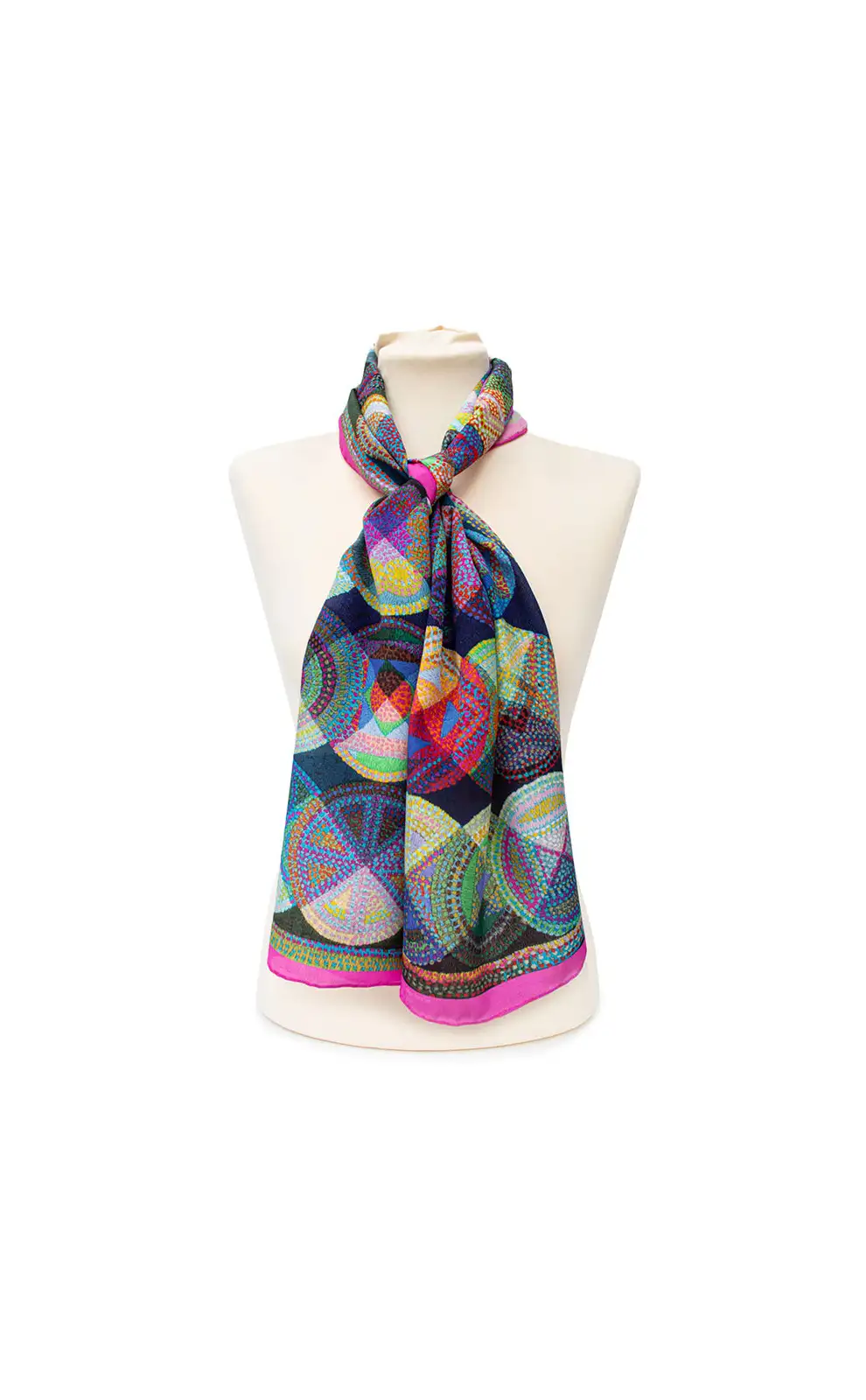 Scarves Fox and Chave Modernist Quilt Crêpe De Chine Scarf £34.00